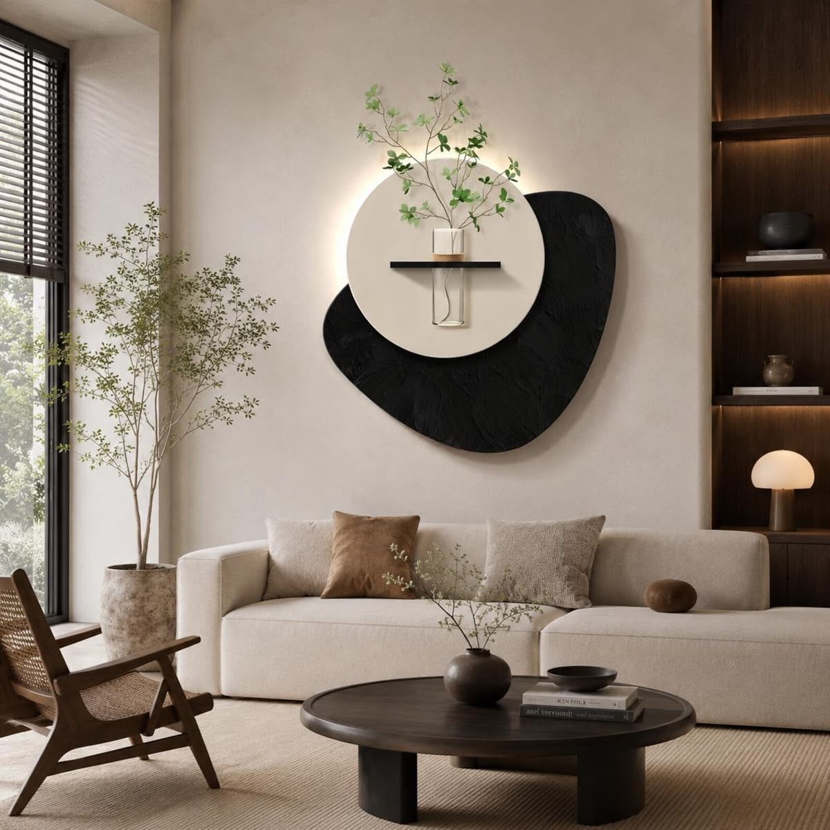 Modern Aura Botanical Wall Art with Backlight