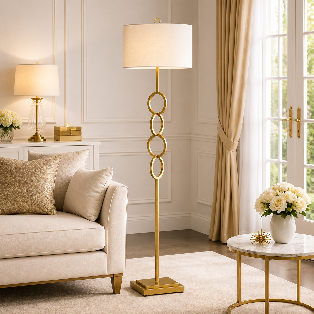 Luxury Metal Lamp Gold (L-Ring)