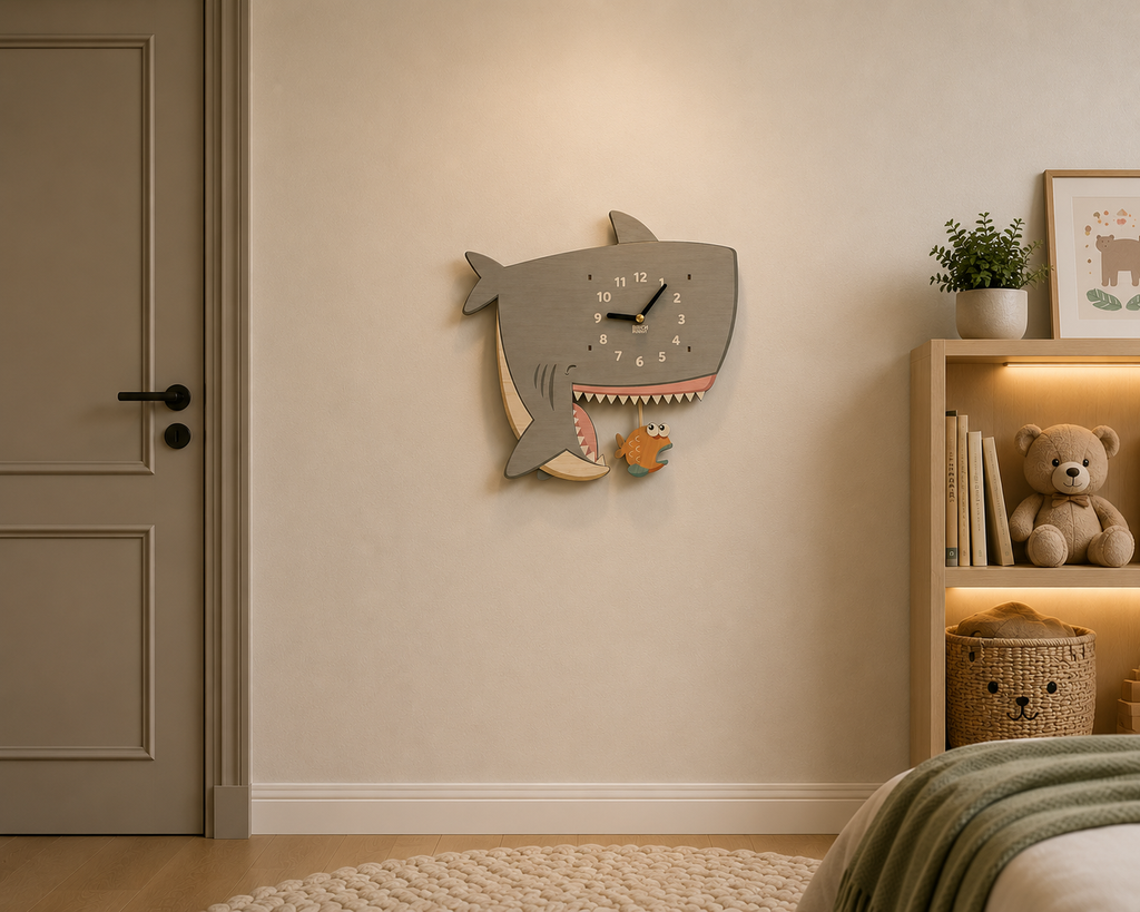 Premium  Wall Clock Shark