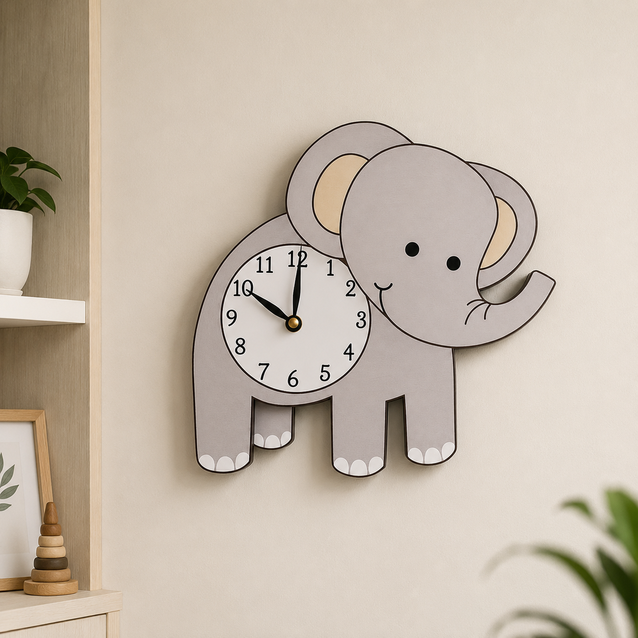 Premium  Wall Clock Elephent