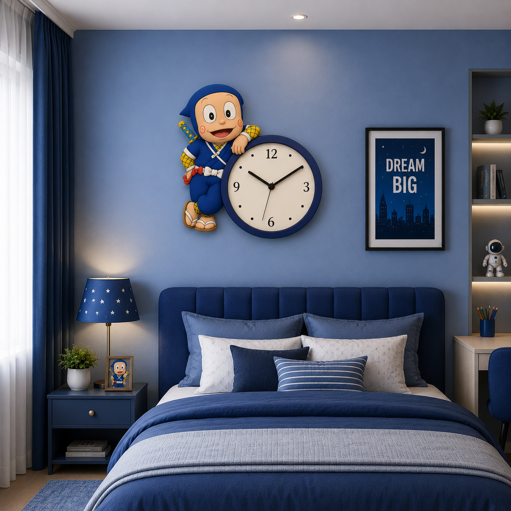Premium  Wall Clock NINJA HATORI