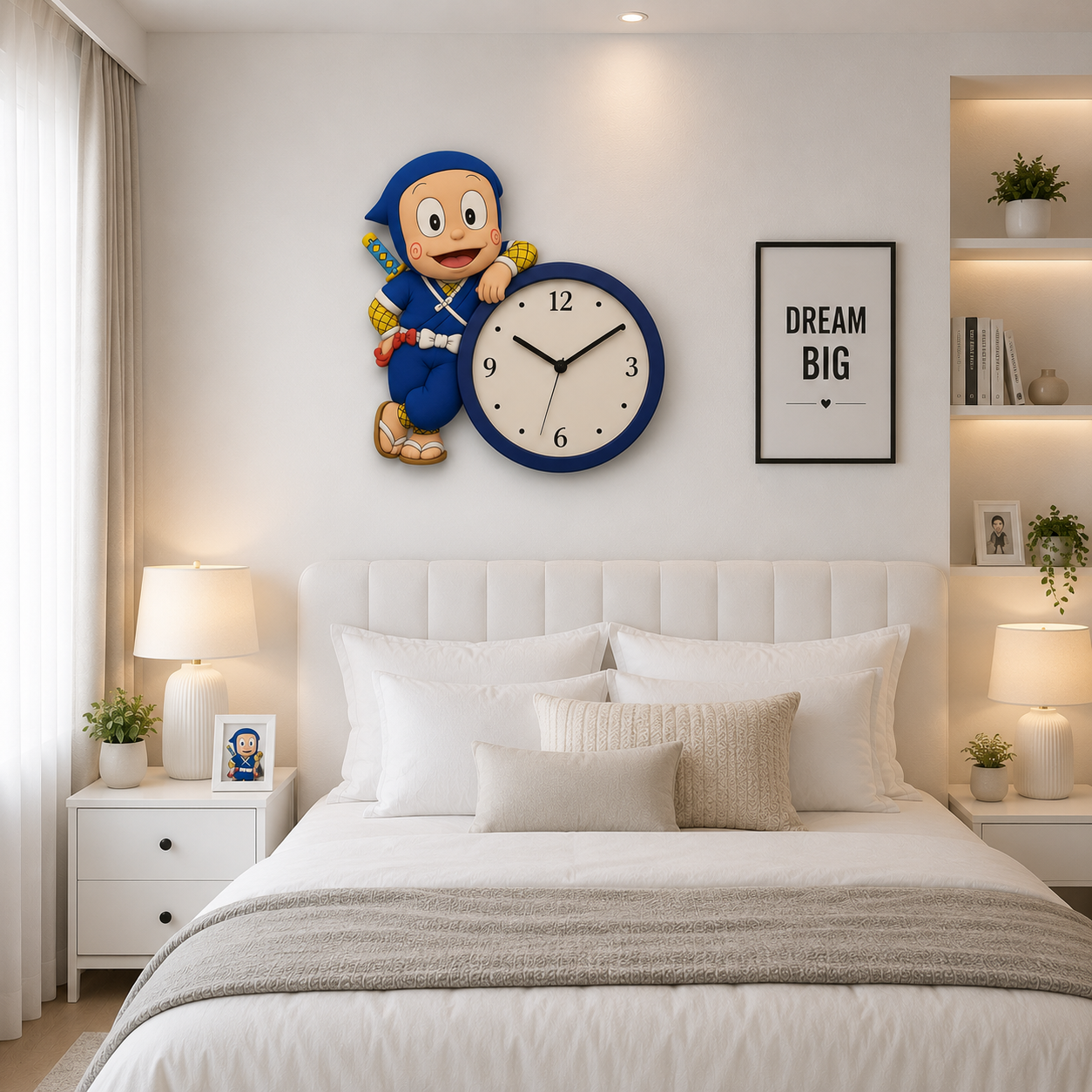 Premium  Wall Clock NINJA HATORI