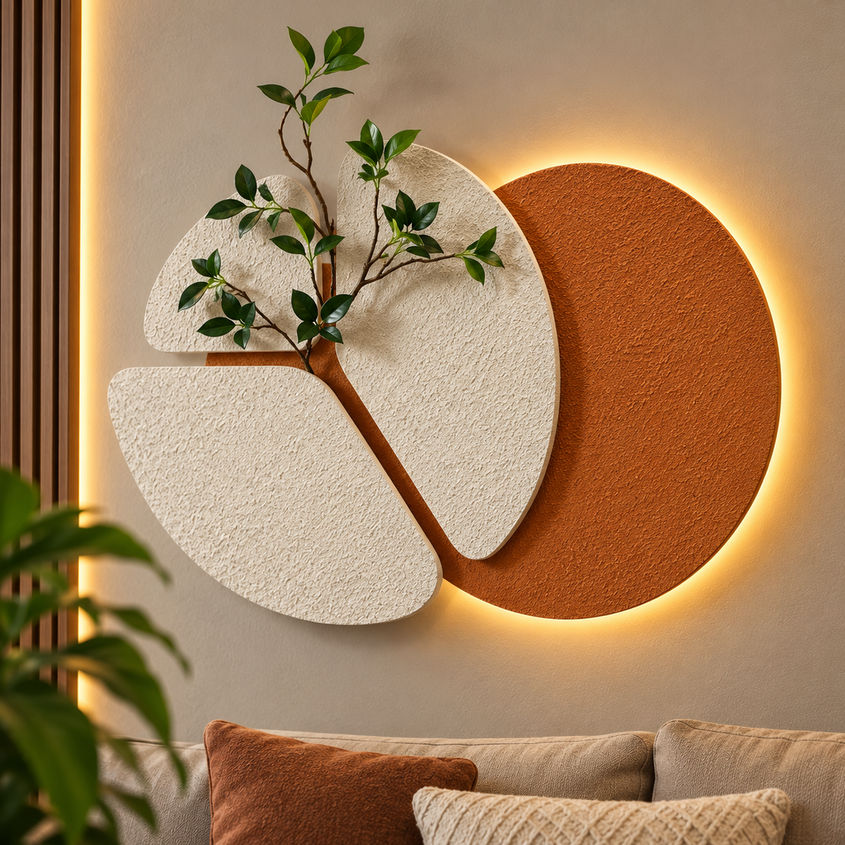 Modern Botanical Halo Wall Art