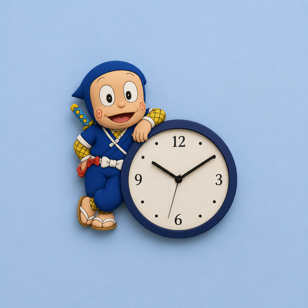 Premium  Wall Clock NINJA HATORI