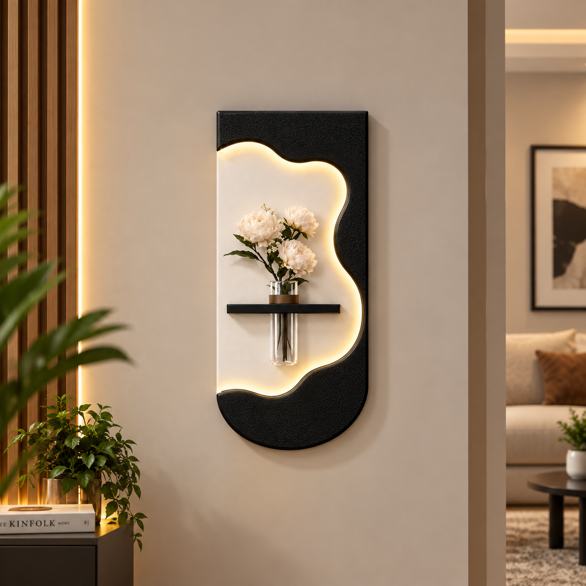 Modern Luxe Floral LED Wall Art