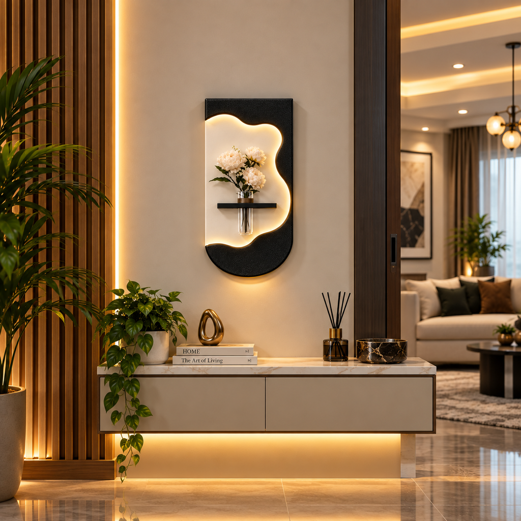 Modern Luxe Floral LED Wall Art
