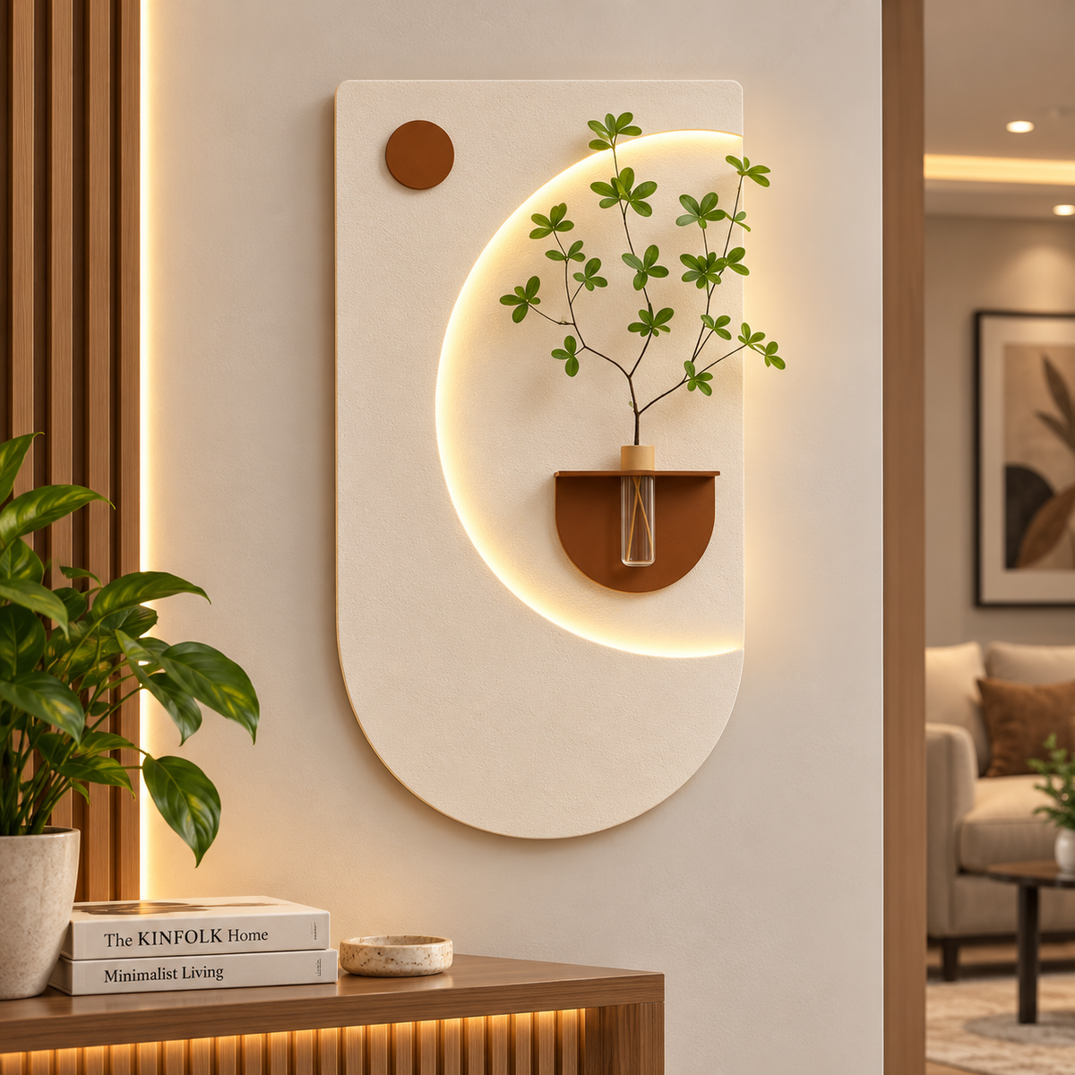 Modern Botanical Glow Panel