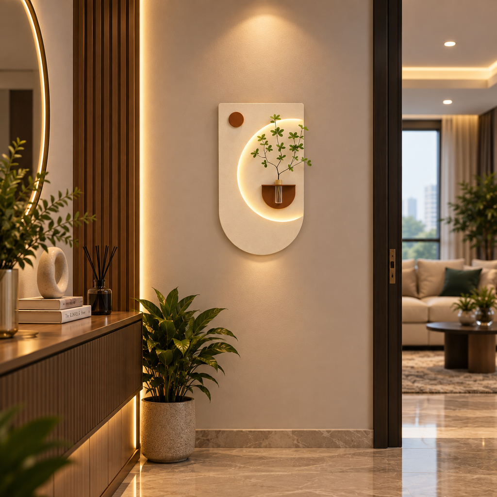 Modern Botanical Glow Panel
