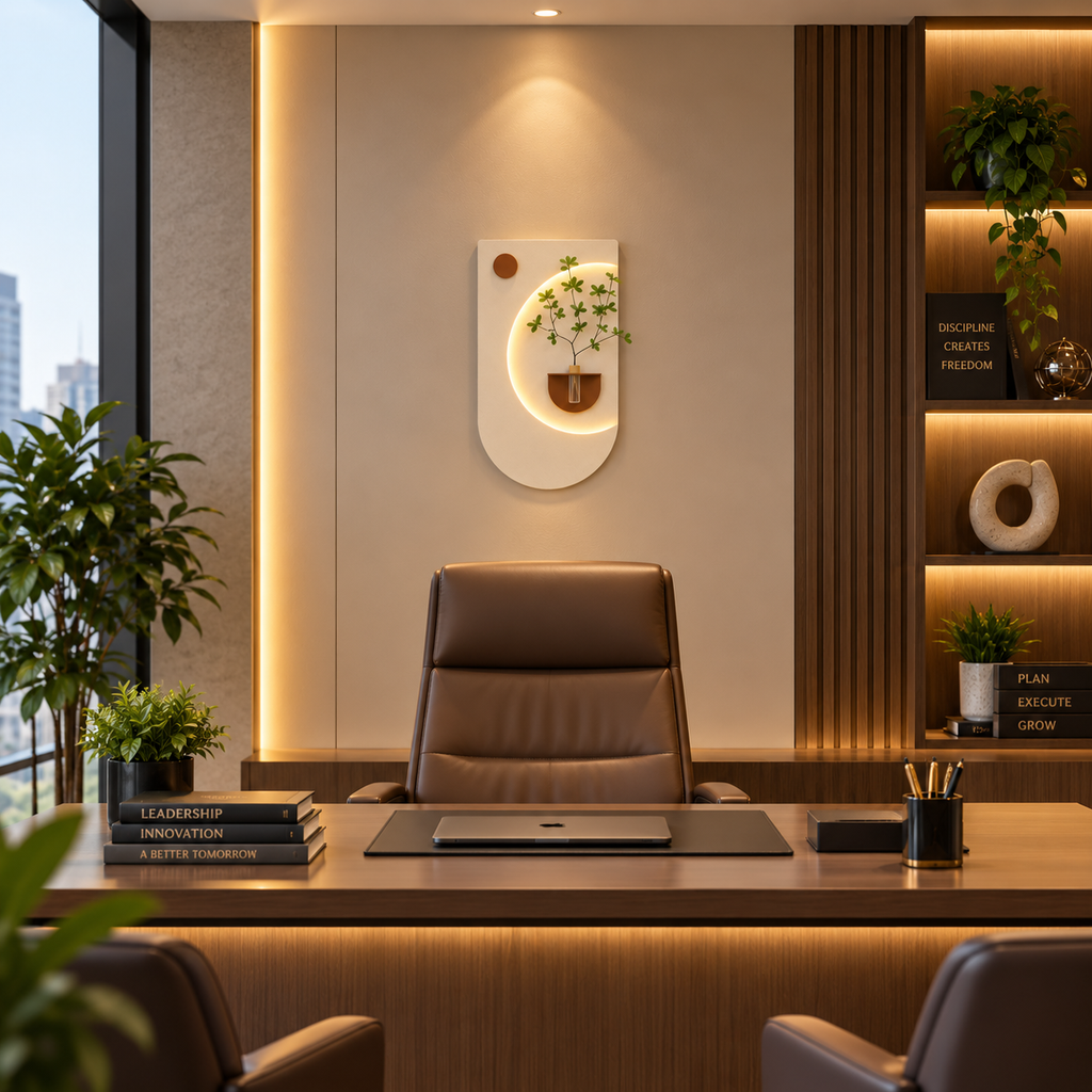 Modern Botanical Glow Panel