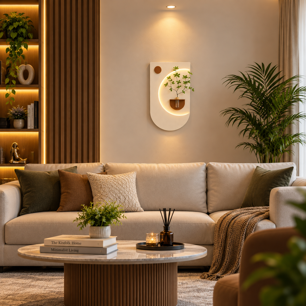Modern Botanical Glow Panel