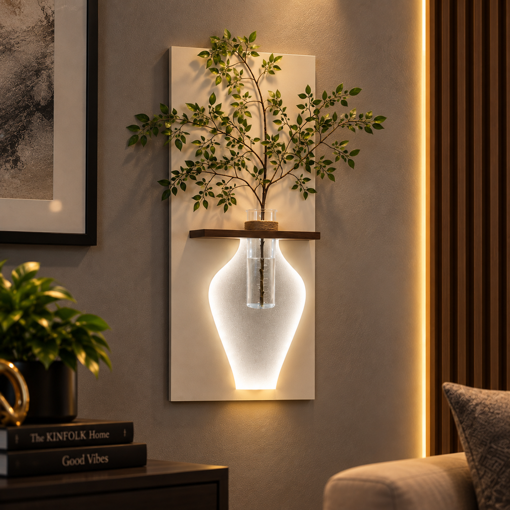 Modern Glow Vase Wall Art
