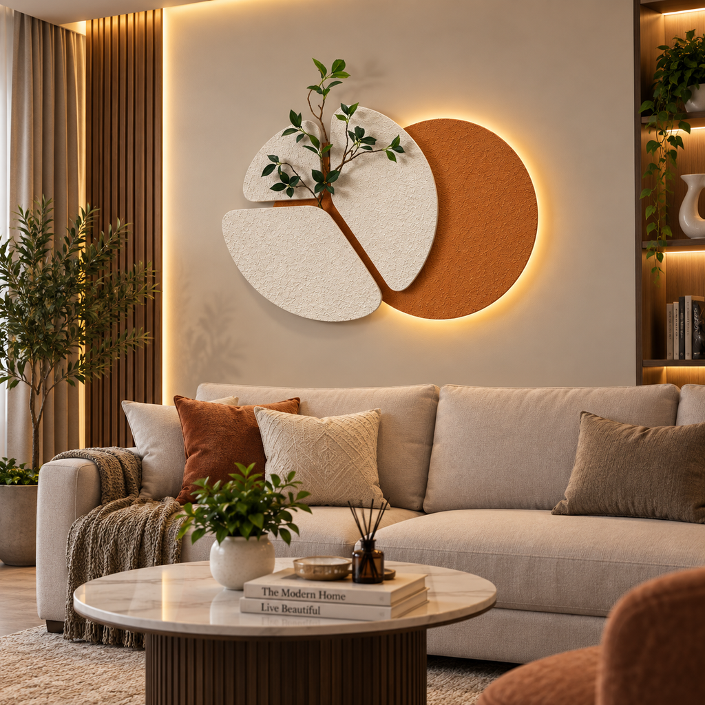 Modern Botanical Halo Wall Art