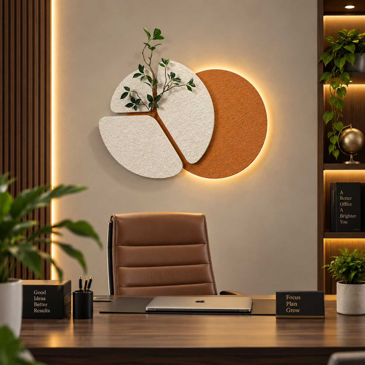 Modern Botanical Halo Wall Art