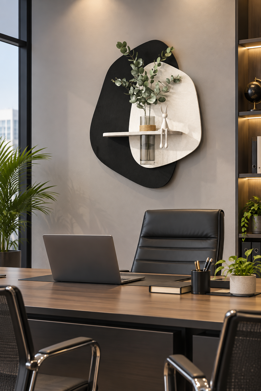 AuraGlow Organic LED Wall Shelf
