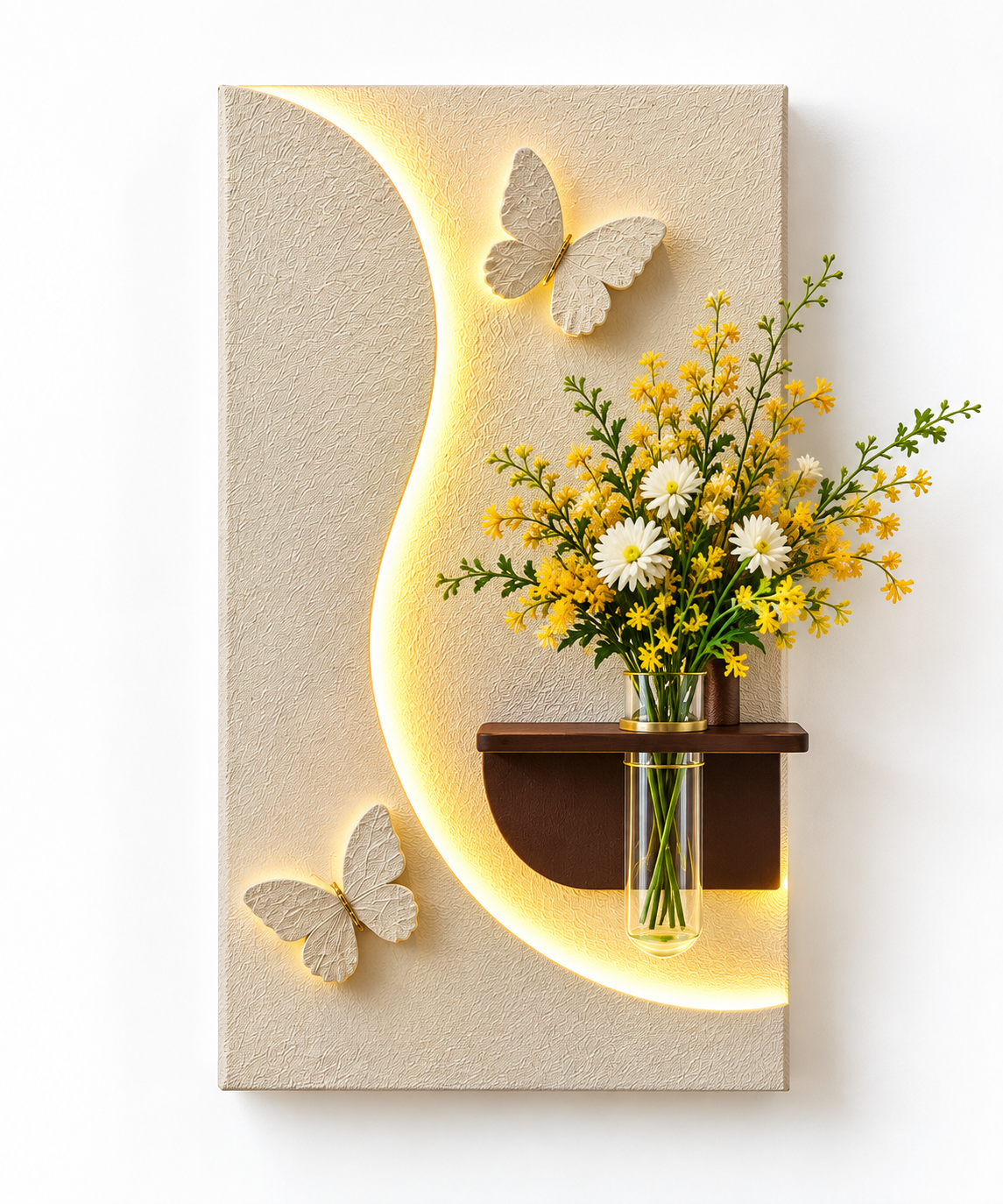 Crescent Glow Butterfly Wall Art