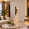 Modern LED Wall Shelf with Decorative Display