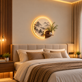 Modern LED Wall Shelf with Decorative Display