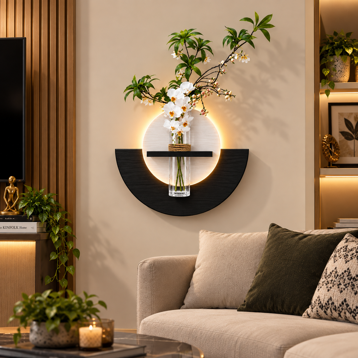Luxe Botanical Glow Wall Art