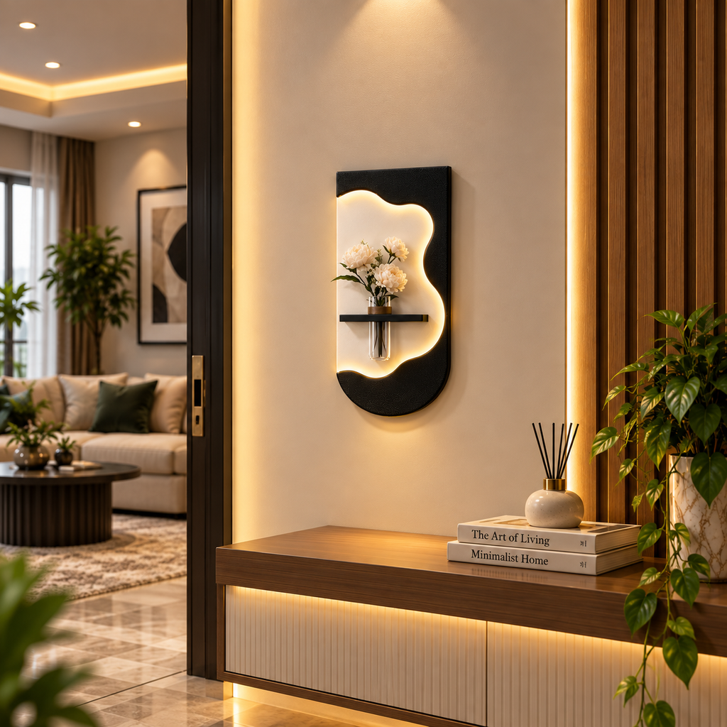Modern Luxe Floral LED Wall Art