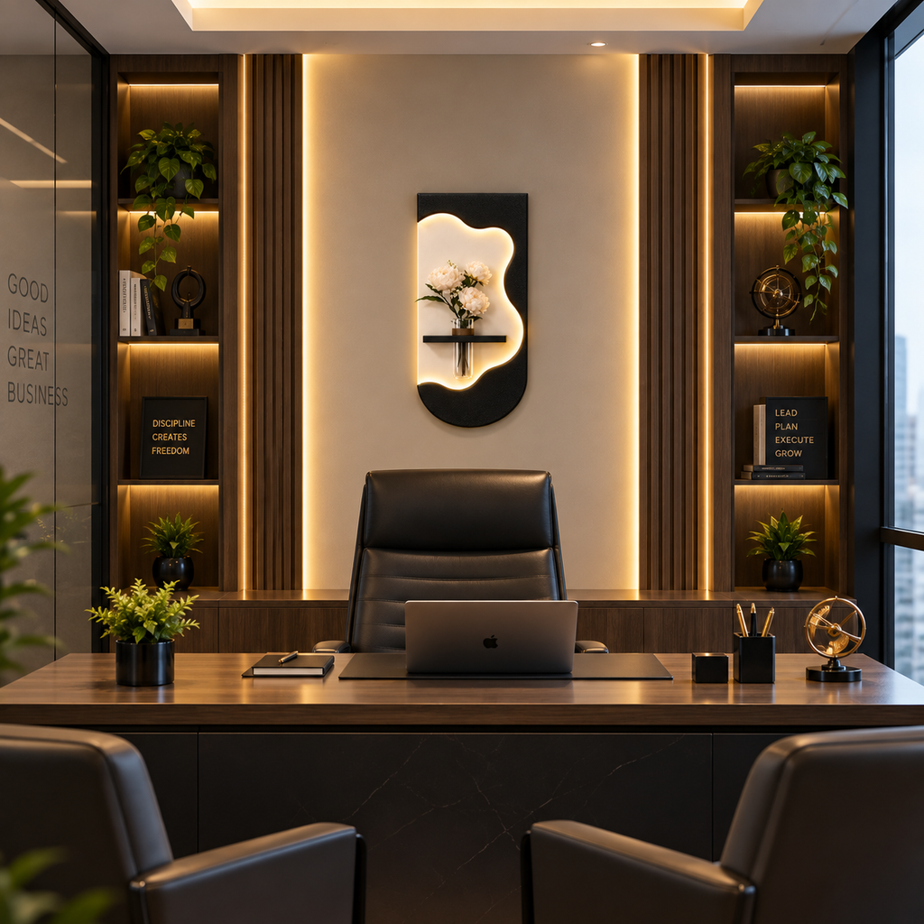 Modern Luxe Floral LED Wall Art
