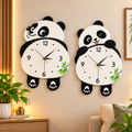 Cute Panda Wall Clock – Combo Pack