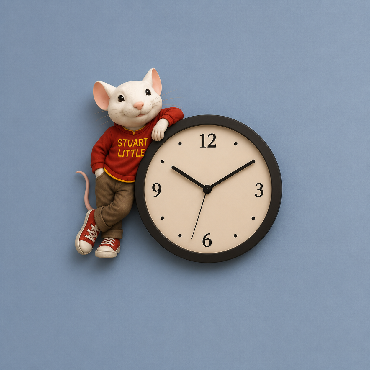 Premium  Wall Clock STUART LITTLE