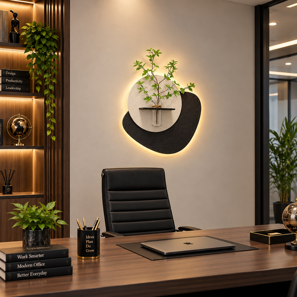 Modern Aura Botanical Wall Art with Backlight