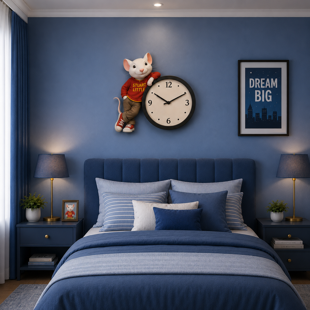 Premium  Wall Clock STUART LITTLE