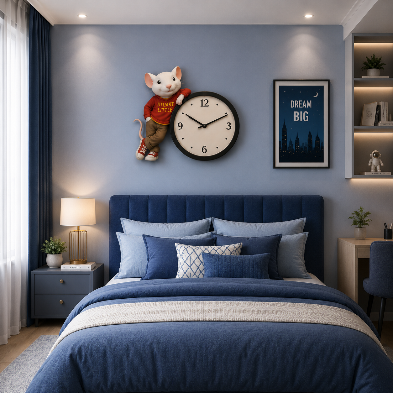 Premium  Wall Clock STUART LITTLE